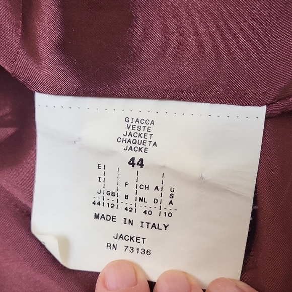 Max & Co. Mauve Blazer with Ruffle Pockets - Picture 6 of 13